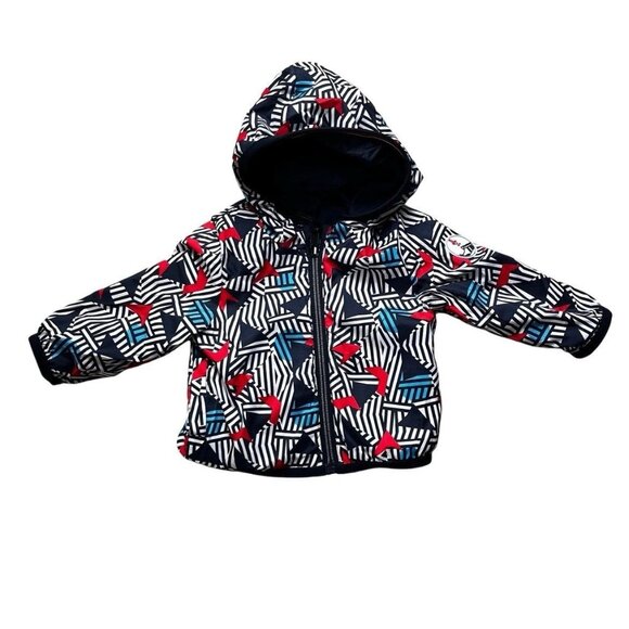 IKKS New Reversible Baby Jacket Size 6 Months Navy Blue - Picture 7 of 9